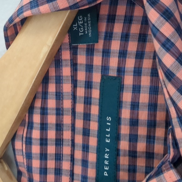 Perry Ellis Button Up Shirt Mens XL Preppy Corpcore Casual - Picture 3 of 7